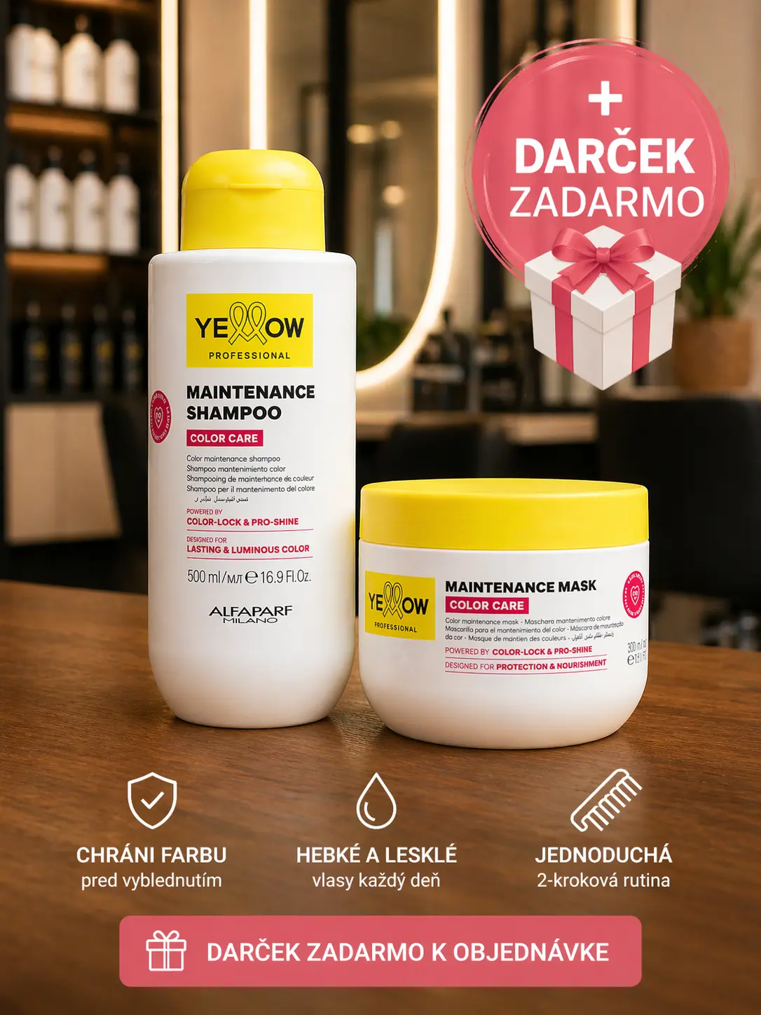 Yellow Professional Color Care Set pre farbené vlasy – šampón 500 ml a maska 300 ml